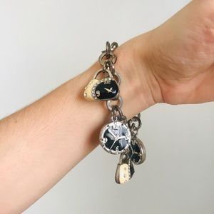 Bracelet steel with Swarovski crystals